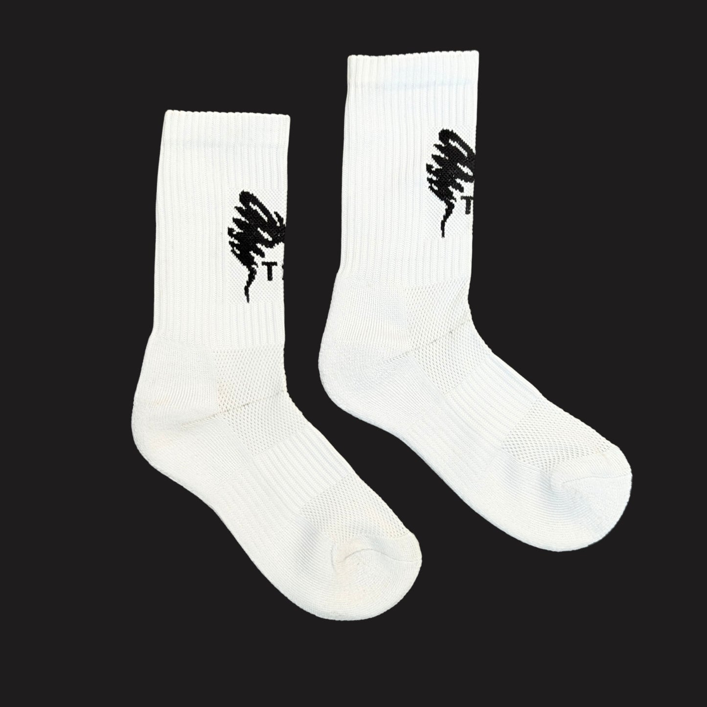 Tornado White Performance Socks – Lightweight, Breathable, and Built for Daily Training
