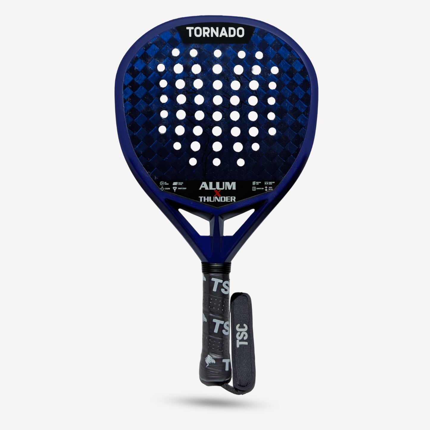 Blue 12K aluminized carbon padel racket nox