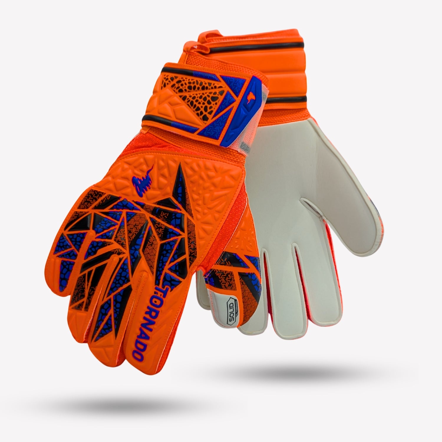 best goalkeeper training gloves orange latex grip size 9