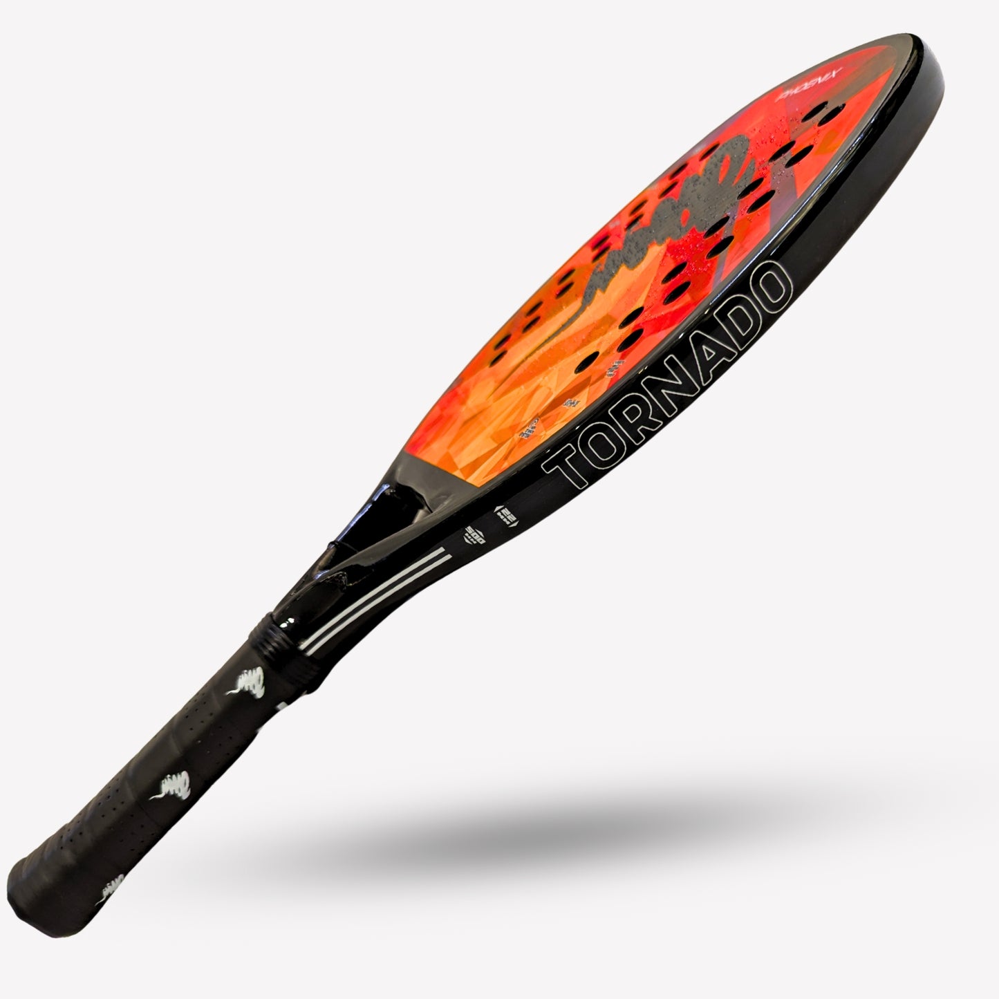 beach tennis paddles side view orange and red