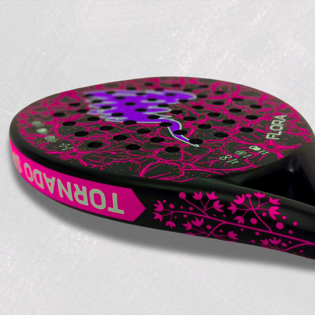 Tornado Flora Padel Racket - Power Core - 3k carbon