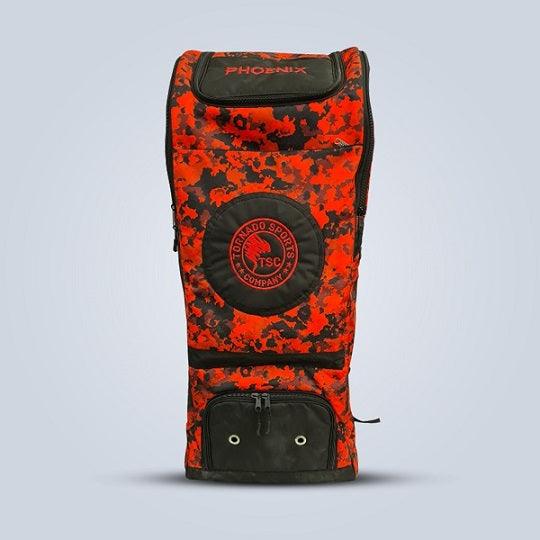 Red camo cricket bag