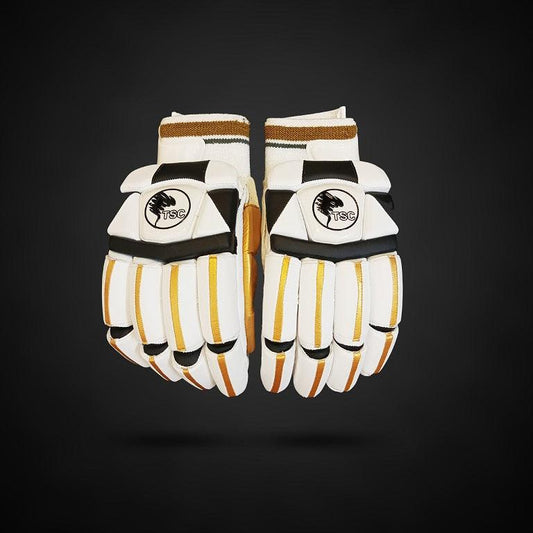 GB1 (TSC CRICKET Batting Gloves ) -White - TSC