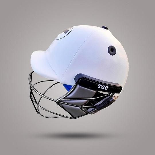 White cricket helmet fiber glass shell cricket helmet test cricket helmet