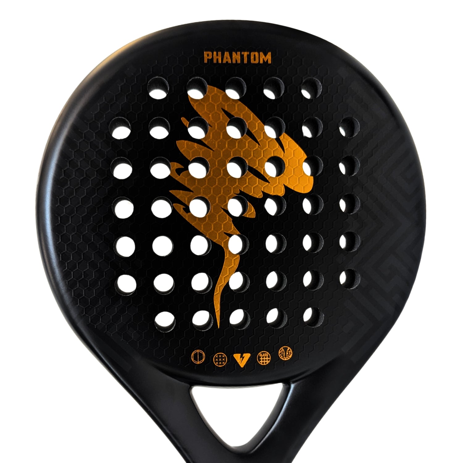 Tornado PHANTOM racket – lightweight, durable, and stylish for beginner to intermediate junior players.