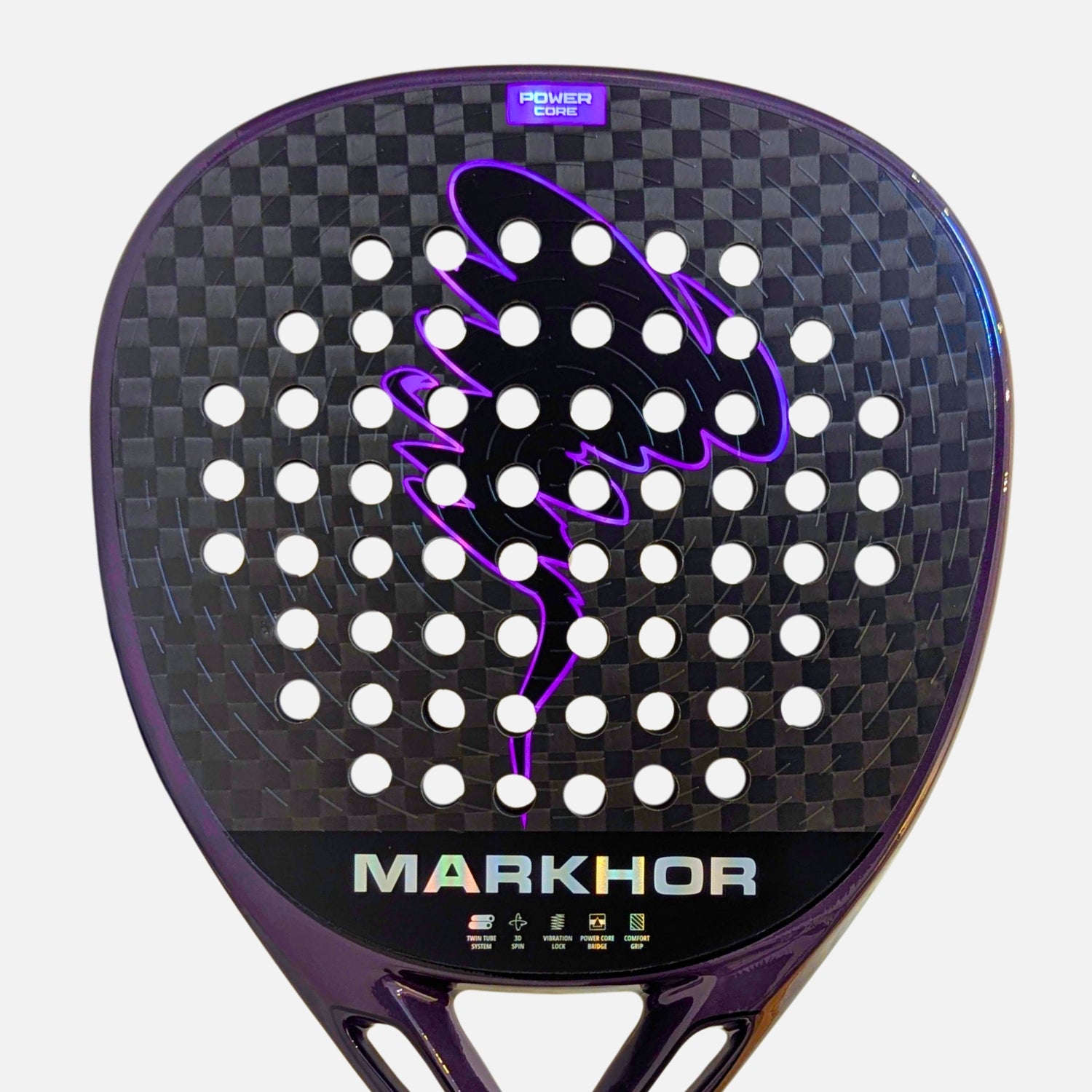 padel racket carbon face