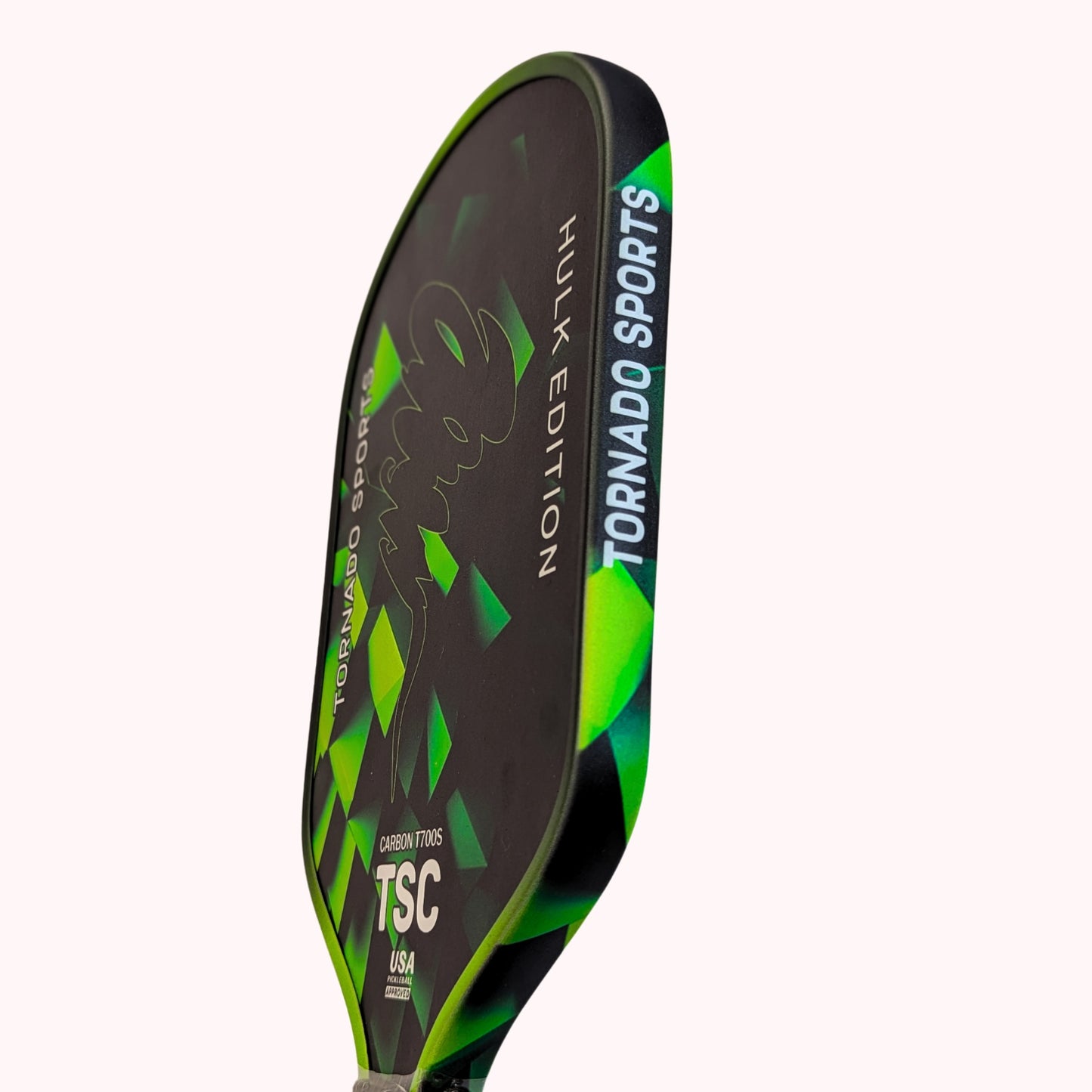 Close-up of Hulk Edition Paddle – Aerospace-grade Carbon T700S with TSC Stability.