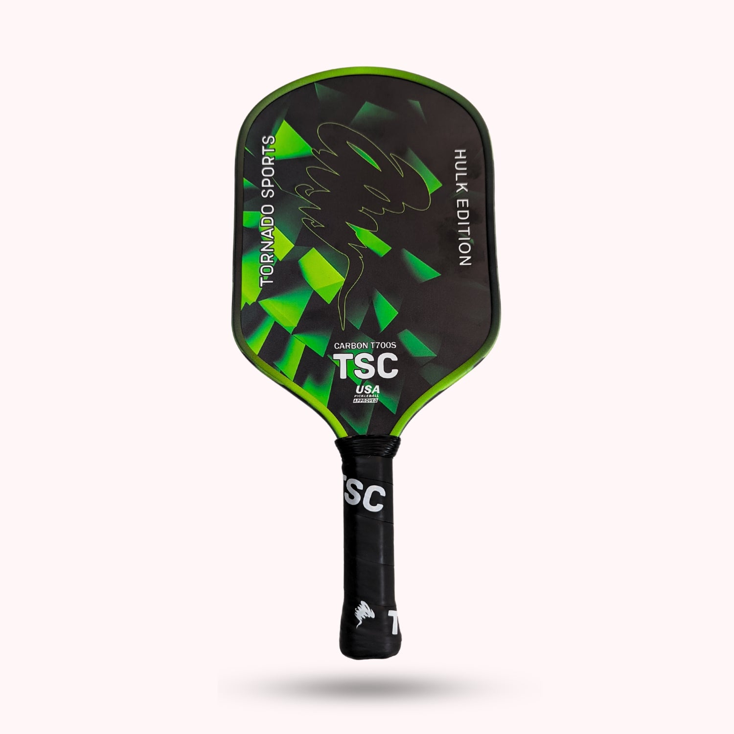 Hulk Edition Pickleball Paddle – USA Pickleball Approved, Carbon T700S for explosive power.