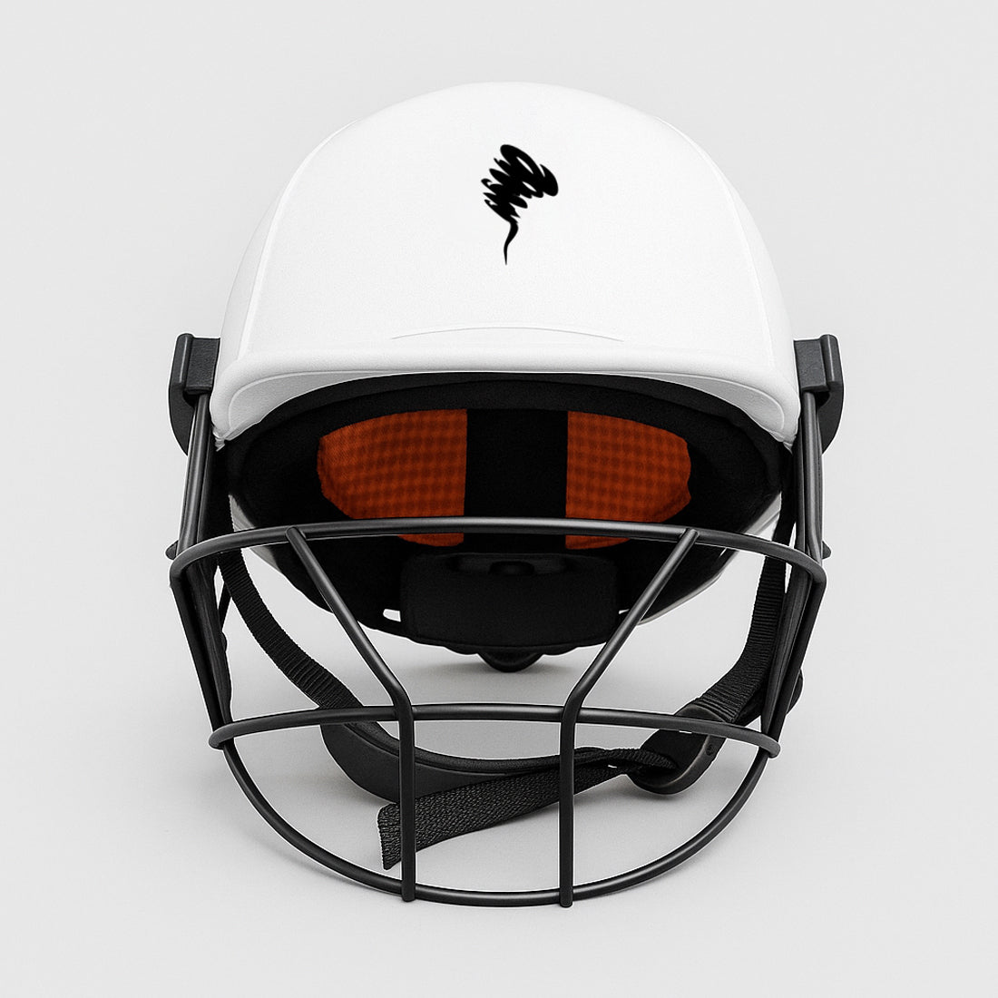 Premium white cricket helmet with strong grill and lightweight protective design for professional players