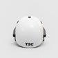 Tornado Sports white cricket helmet for men and youth – lightweight, protective, premium quality back side image 