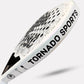 white padel racket side view