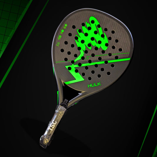 "Take control of the game with the Hulk Padel Racket. Built with strong, lightweight carbon fiber, it delivers powerful shots and precise control. Designed for players who want to dominate the court with durability and top performance. Trust Tornado Sports for unmatched quality."