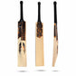 Tornado Dark Phantom Cricket Bat – premium English Willow with thick edges, extended sweet spot, and high spine profile, shown from front, back, and side views.