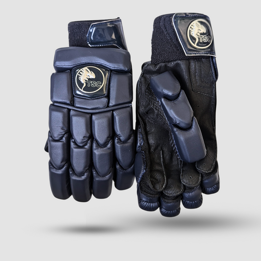 Thunder Dark Edition Cricket Gloves by TSC ( Navy Blue)