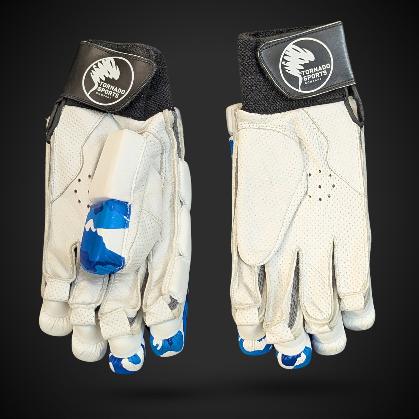 TSC Blue Camo Cricket Gloves