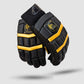 Black and golden cricket gloves