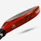 Intermediate level red padel racket from Tornado Sports, designed with 12K aluminized carbon fiber and smart comfort grip. better than nox and head
