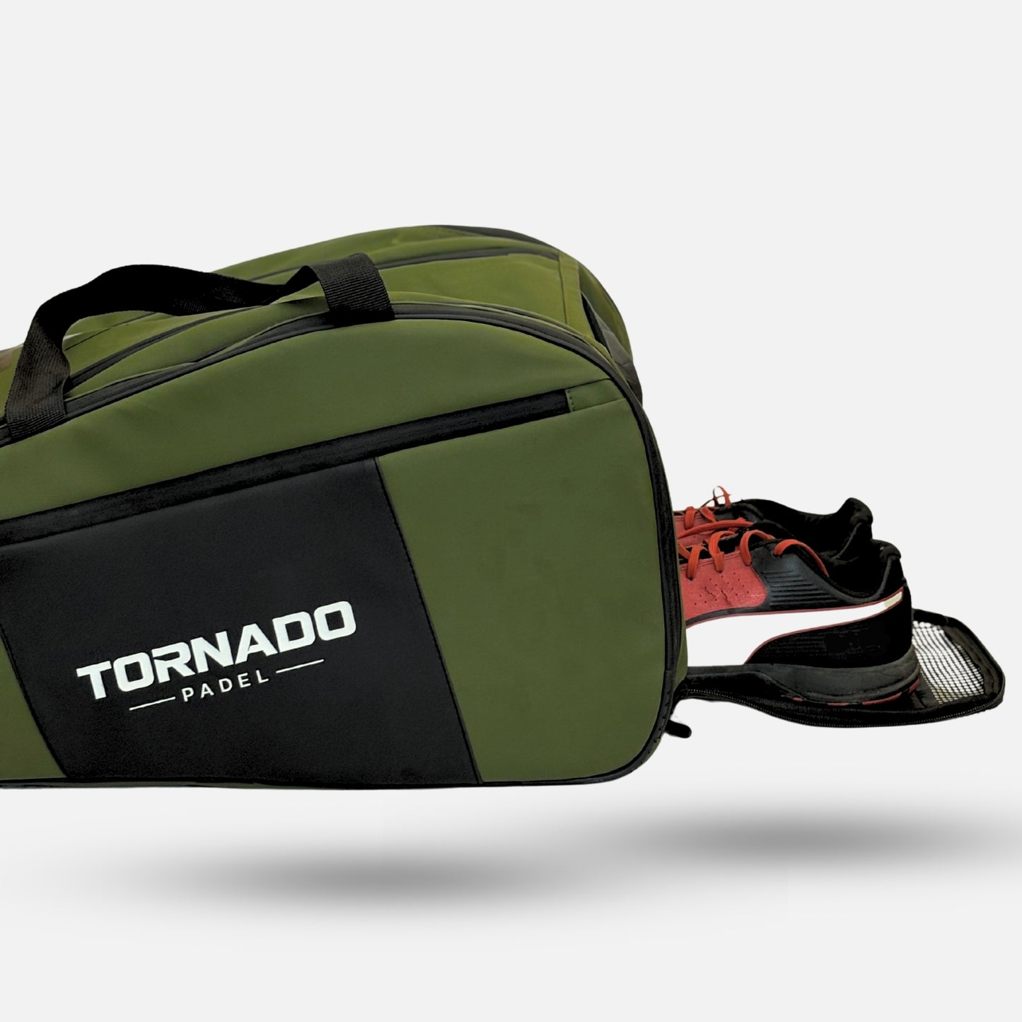 Tornado Padel Bag 2026 Matt Green with shoe storage