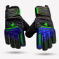 Tornado Stealth Match FS football goalkeeper gloves, dark blue, size 9, Finger Saver, latex grip