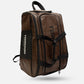 Tornado Padel Bag 2026 Leather Brown with insulated racket compartments, shoe storage, backpack straps, and court hanging hook.