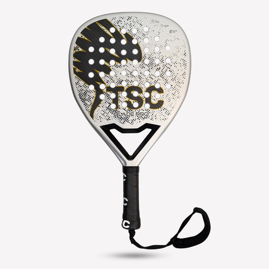 Tornado Sports Blade Pro 3K Silver Padel Racket – Premium 3K carbon fiber square-profile racket for beginner to intermediate players in Pakistan.