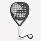 Tornado Sports Gladiator 18K Carbon Fiber Padel Racket black silver – professional power racket for advanced padel players