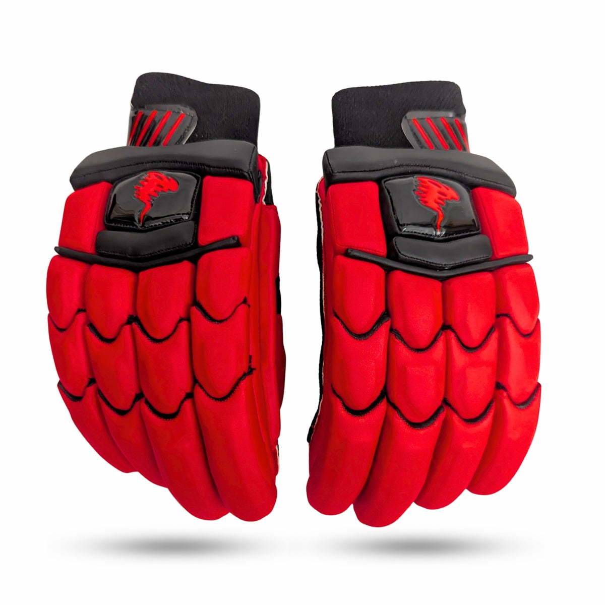 Red cricket gloves 