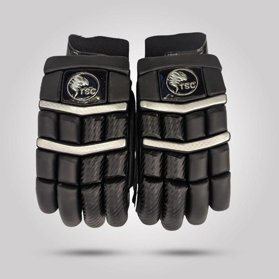 silver black cricket gloves
