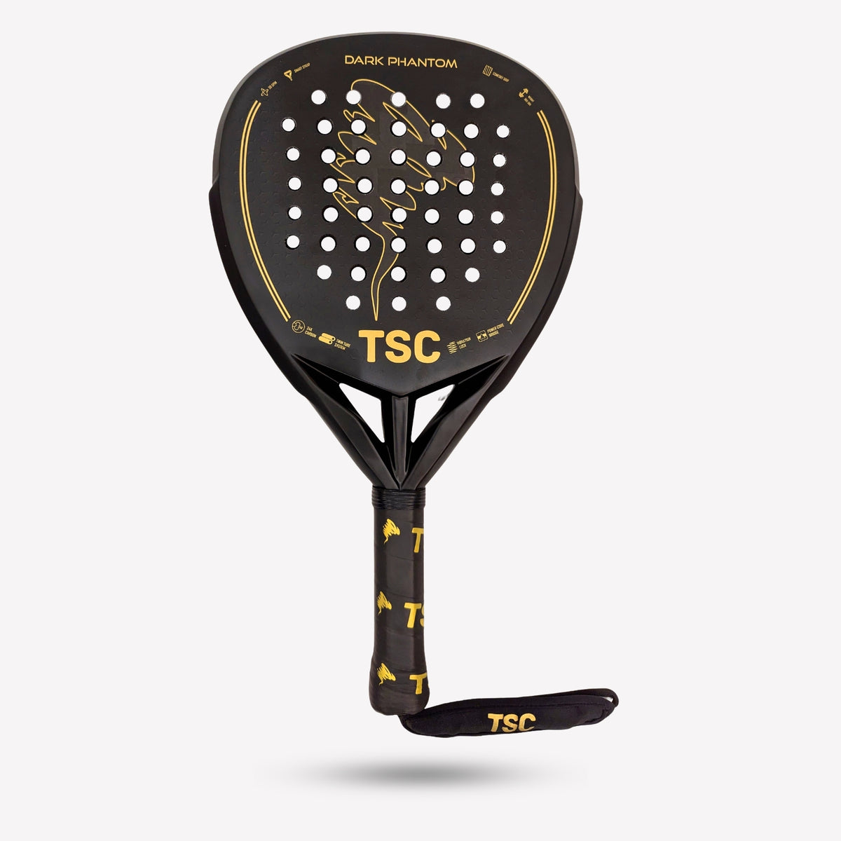 Dark Phantom - 24k carbon Padel Racket – Tornado Sports – TSC
