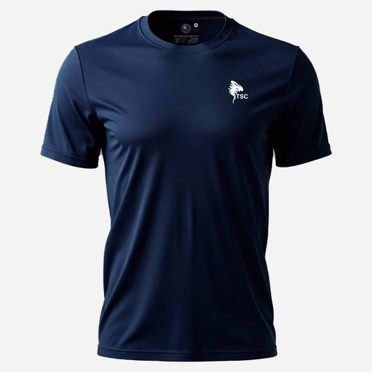 Tornado Sports Navy Blue Round Neck Shirt for team sports and UV protection