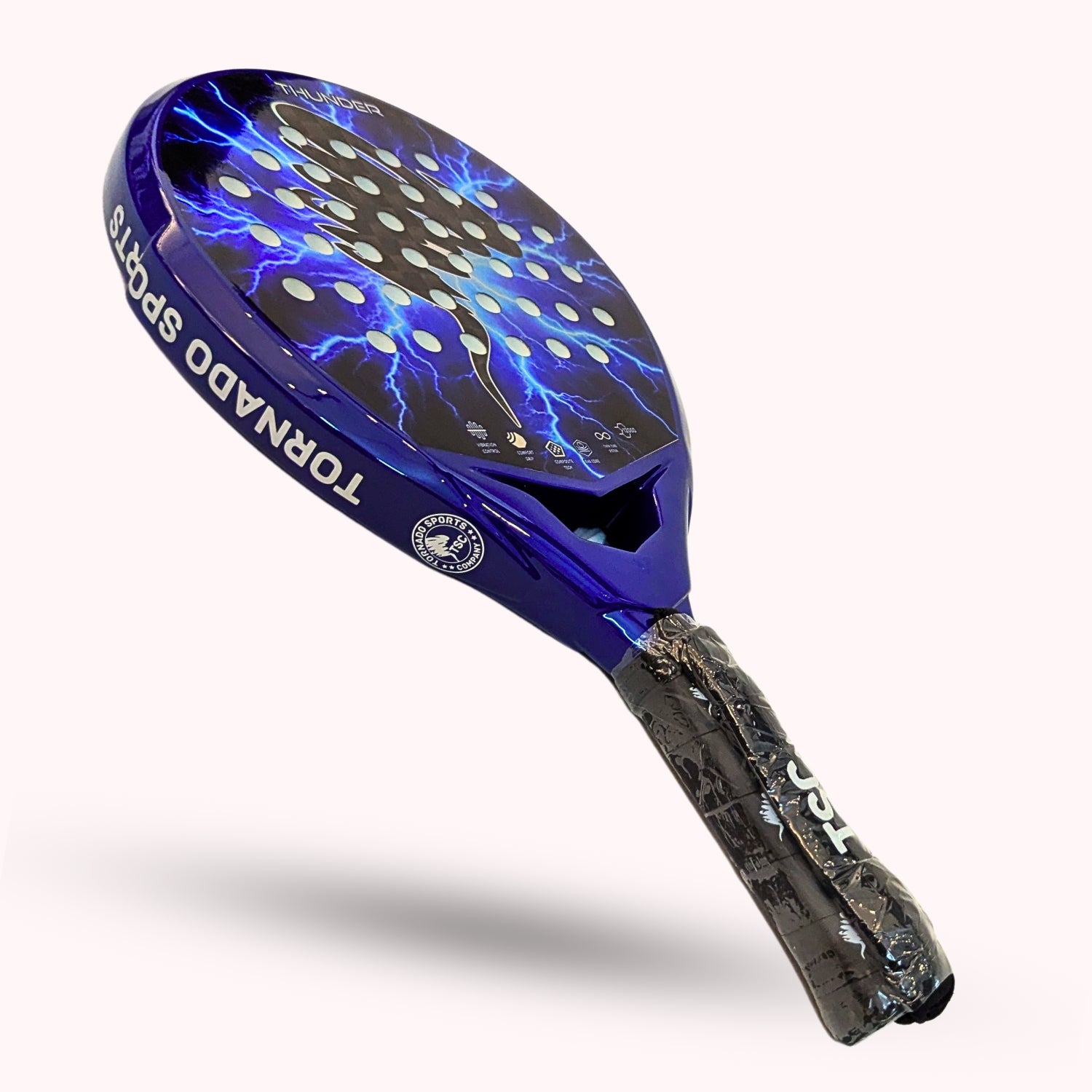 Blue padel racket nox head